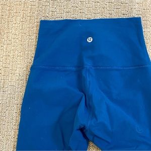 Lululemon blue base pace high-rise running tight